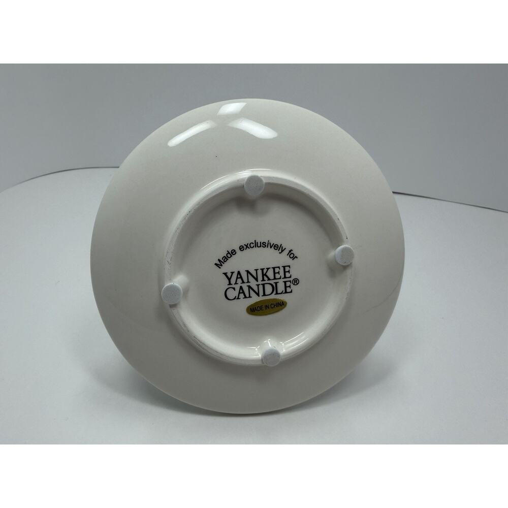 Yankee Candle Vintage Floral Pastel Ceramic Teacup & Saucer Tea Light Holder - Picture 4 of 6